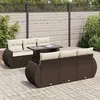 Image de Salon de jardin Vidaxl resine tressee marron 7 pieces x 71 x 69 7 personnes