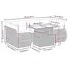 Image de Salon de jardin modulable GENERIQUE noir rotin 7 pieces 55 x 62 x 69 cm