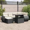 Image de Ensembles canapes. fauteuils et tables de jardin Vidaxl resine tressee noir 7 pieces x 71 x 69 7 personnes