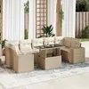Image de Salon de jardin modulable GENERIQUE resine tressee 8 pieces 100 x 55 x 73 cm 7 personnes