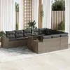 Image de Salon de jardin modulable GENERIQUE resine tressee 11 pieces 100 x 55 x 73 cm 10 personnes