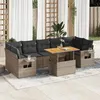 Image de Salon de jardin modulable GENERIQUE 7 personnes 8 pieces 100 x 55 x 73 cm resine tressee