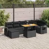 Image de Salon de jardin modulable GENERIQUE 2 personnes resine tressee 100 x 55 x 73 cm 8 pieces