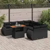 Image de Salon de jardin modulable GENERIQUE 9 pieces resine tressee 100 x 55 x 73 cm 8 personnes