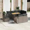 Image de Salon de jardin modulable GENERIQUE resine tressee 9 pieces 100 x 55 x 73 cm 8 personnes