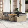 Image de Salon de jardin modulable GENERIQUE 8 personnes 9 pieces 100 x 55 x 73 cm resine tressee