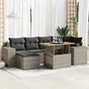 Image de Salon de jardin modulable GENERIQUE 6 personnes resine tressee 100 x 55 x 73 cm 7 pieces