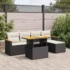 Image de Salon de jardin modulable GENERIQUE resine tressee 5 personnes 55 x 62 x 69 cm 6 pieces