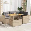 Image de Salon de jardin modulable GENERIQUE 5 pieces resine tressee 55 x 62 x 69 cm 2 personnes