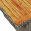 Image de Salon de jardin modulable Vidaxl resine tressee noir 2 pieces 62 x 62 8 personnes