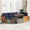 Image de Salon de jardin GENERIQUE resine tressee 7 pieces 55 x 62 x 69 cm