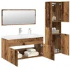 Image de Ensemble de meubles salle de bain 4 pcs bois d ingénierie
