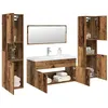 Image de Ensemble de meubles salle de bain 5 pcs bois d ingénierie