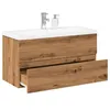 Image de Armoire lavabo avec bassin intégré chêne artisanal