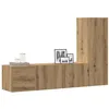 Image de Meubles TV muraux 3 pcs chêne artisanal bois d ingénierie