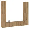 Image de Meubles TV muraux 6 pcs chêne artisanal bois d ingénierie