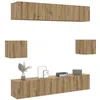 Image de Ensemble de meuble TV mural 6 pcs chêne artisanal