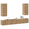 Image de Ensemble de meuble TV mural 4 pcs chêne artisanal