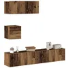 Image de Ensemble de meuble TV mural 4 pcs vieux bois bois d ingénierie