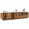 Image de vidaXL Meuble TV avec lumières LED chêne artisanal bois d'ingénierie 3329164
