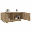 Image de vidaXL Table de chevet chêne artisanal 100x35x40 cm bois d’ingénierie, table de nuit, table d'appoint pour chambre à 3329174