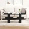 Image de Table basse en chêne noir 102x55x42 cm en bois d ingénierie