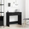 Image de Bureau Noir en Chêne 80x40x75 cm en Bois d ingénierie