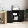 Image de Buffet en chêne noir 120x30,5x70 cm en bois d ingénierie