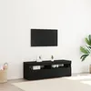 Image de Meubles TV avec lumières LED 2 pcs Chêne noir 60x35x40 cm Bois d ingénierie