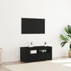 Image de Meuble TV avec LED Chêne noir 90x35x40 cm Bois d ingénierie