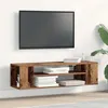 Image de Meuble TV mural en bois ancien 100x30x26,5 cm en bois d ingénierie