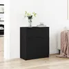 Image de Buffet en Chêne Noir 60x30x70 cm en Bois d Ingénierie