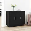 Image de Buffet Chêne Noir 92x35x75 cm Bois Stratifié