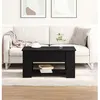 Image de Table basse en chêne noir 79x49x41 cm en bois reconstitué