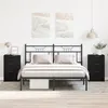 Image de Tables de chevet 2 pièces Chêne noir 40x65x65 cm Fabriquées en bois d ingénierie