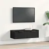 Image de Cabinet mural en chêne noir 68x30x20 cm en bois reconstitué