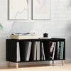Image de Meuble de rangement en chêne noir 100x38x48 cm en bois d ingénierie