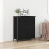 Image de Buffet Chêne Noir 70x30x80 cm Bois d ingénierie et Acier