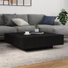 Image de Table basse avec lumières LED Chêne noir 100x100x31 cm