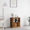 Image de Buffet avec lumières LED en vieux bois 60,5x37x67 cm