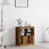 Image de Buffet avec lumières LED en bois ancien 60x37x67 cm