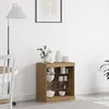 Image de Buffet avec lumières LED Chêne artisan 60,5x37x67 cm