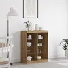 Image de Buffet avec lumières LED Chêne Artisan 41x37x100 cm