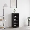 Image de Buffet avec lumières LED Chêne noir 41x37x100 cm