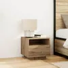 Image de Tables de chevet avec lumières LED 2 pcs Chêne artisanal 40x39x37 cm