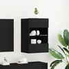 Image de Meuble TV LED Chêne Noir 40x30x60,5cm en Bois d ingénierie