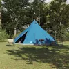Image de Tente Familiale Tipi Bleue Imperméable pour 12 Personnes