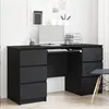 Image de Bureaux 2 pcs Chêne Noir 140x50x76 cm Bois d ingénierie