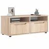 Image de vidaXL Meuble TV VISNES chêne sonoma 100x40x38 cm bois d'ingénierie, support TV, buffet TV, meuble multimédia, banc TV, 4108295