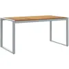 Image de vidaXL, Table de jardin + table de balcon, Colter (160 x 80 x 75 cm)